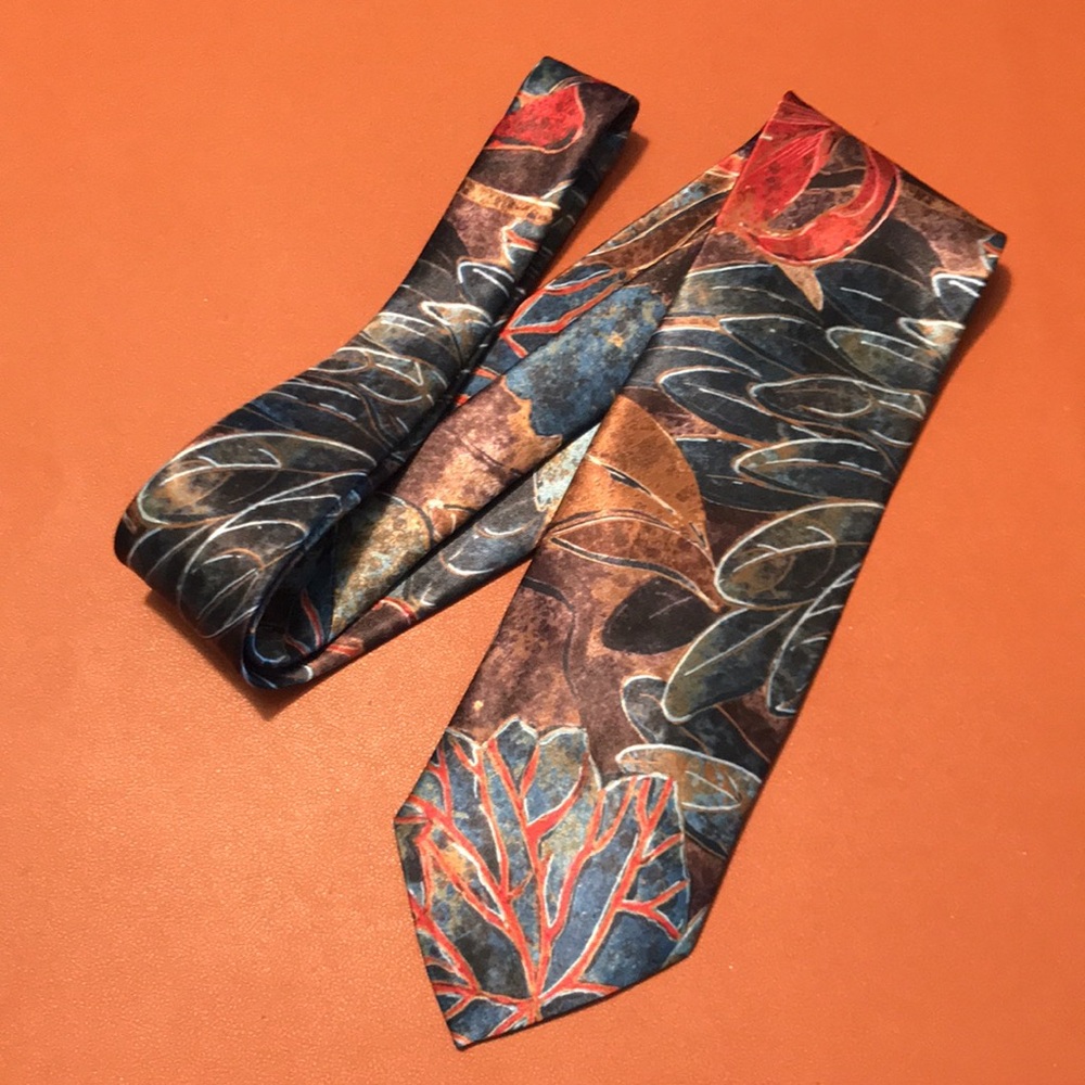 Floral Patterned Tie - Multicolor - image 4